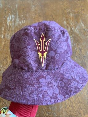 ASU Sun Devils Women’s Maroon Floral Bucket Hat